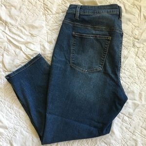 Talbots Heritage Crop Jeans Ankle Zippers Sz 16W